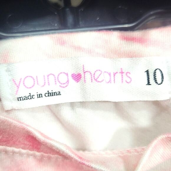 Pink Tie-Dye Kids Shirt with Heart Design - Picture 5 of 5